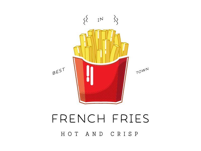 Fries Logo - French Fries Logo by Alya Maksimova | Dribbble | Dribbble