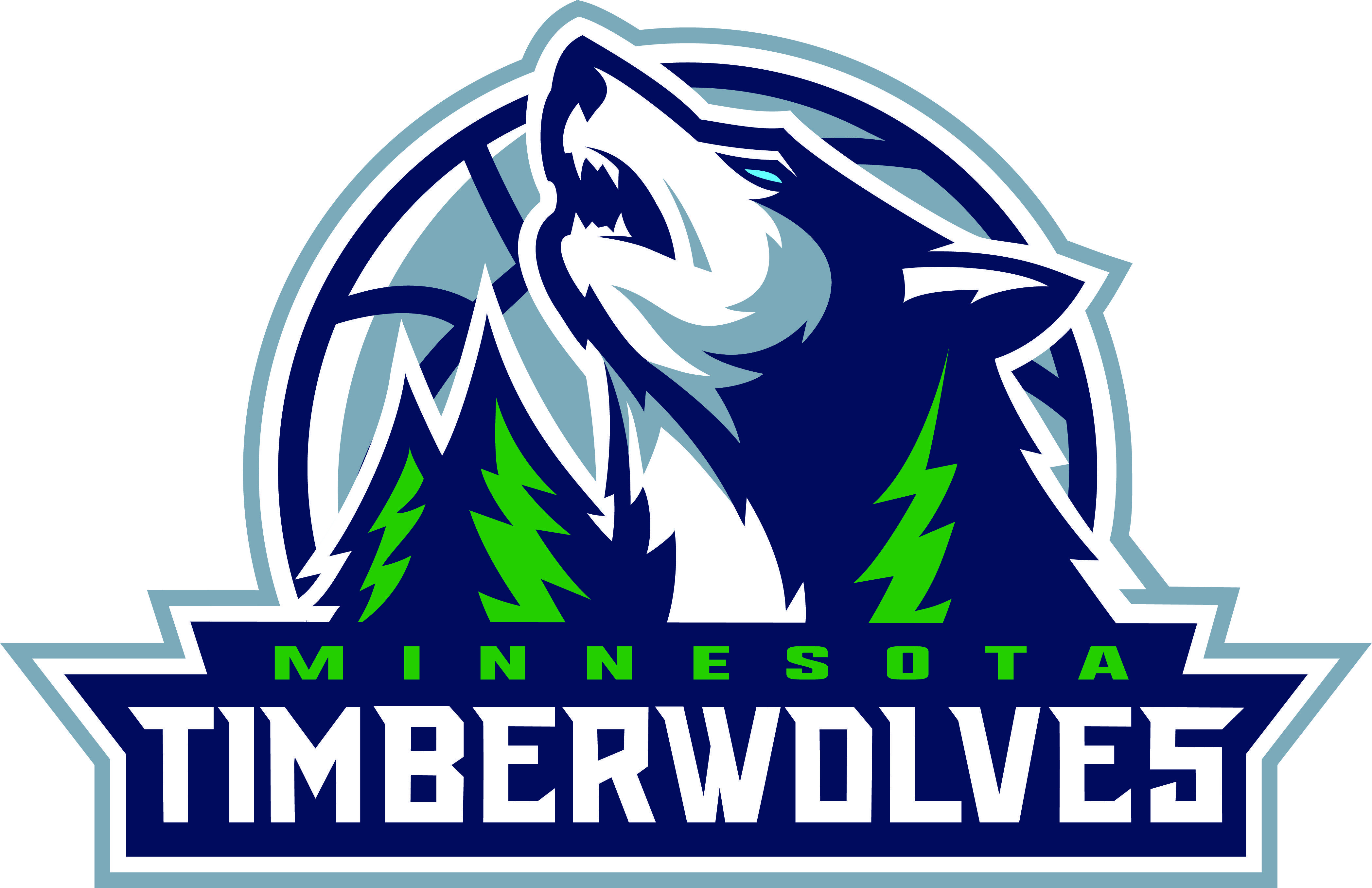 Timberwolf Logo - Minnesota timberwolves new Logos