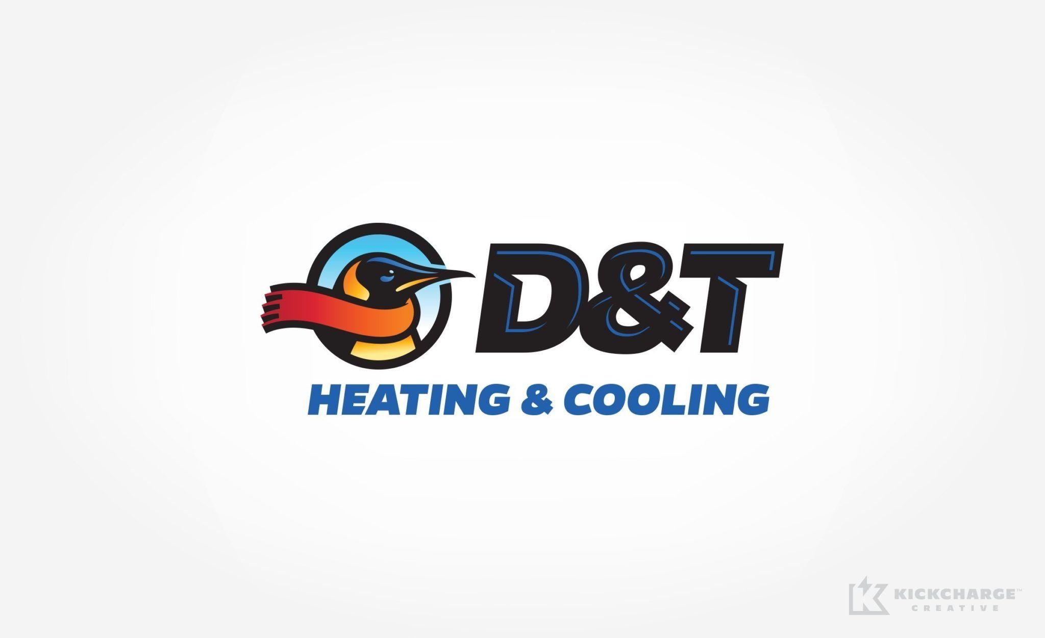 D&T Logo - D&T Heating & Cooling Creative. kickcharge.com