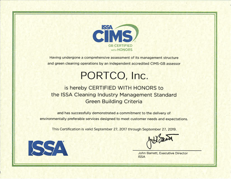 CIMS-GB Logo - PORTCO is CIMS-Green Building Certified - PORTCO