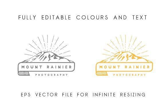 Rainier Logo - Mount Rainier Logo Template Creative Daddy