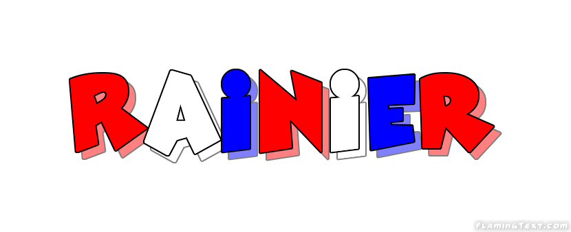 Rainier Logo - United States of America Logo. Free Logo Design Tool from Flaming Text