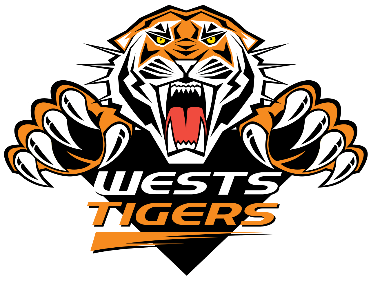 Tigers Logo - Image - 1280px-Wests Tigers logo.svg.png | Logopedia | FANDOM ...