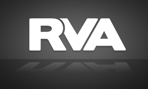 RVA Logo - White RVA Sticker