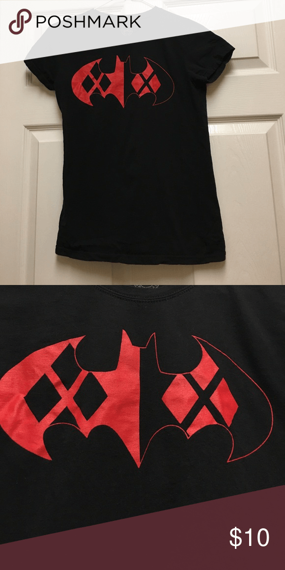 Red and Black Bat Logo - Harley Quinn Bat Symbol Tee Shirt | My Posh Picks | Pinterest | Tee ...