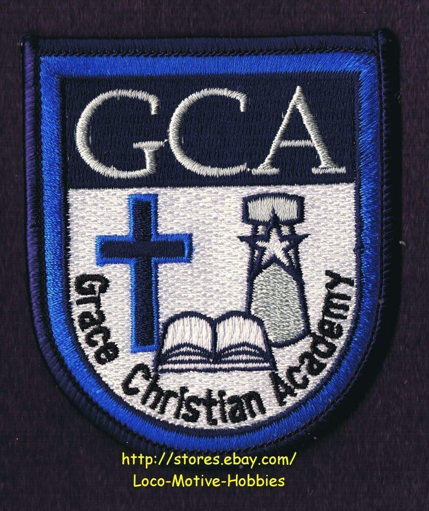 GCA Logo - LMH PATCH Badge GRACE CHRISTIAN ACADEMY School GCA Logo Tinian