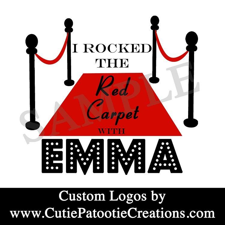 Red and Black Bat Logo - Red Carpet Hollywood Bat Mitzvah Logo, Red and White