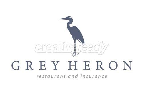 Heron Logo - Grey Heron Logo