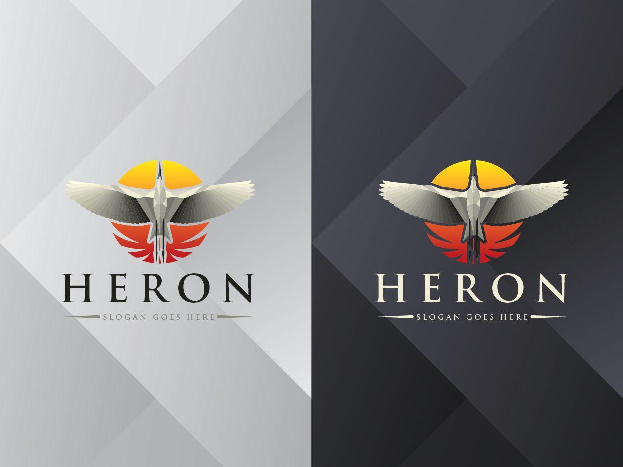 Heron Logo - Heron Logo by Cheylash Yuandromedha | Dribbble | Dribbble