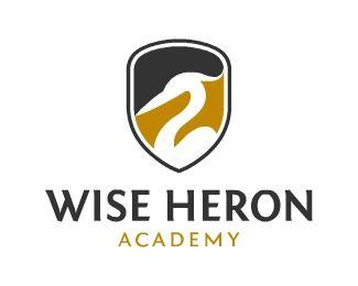 Heron Logo - WISE HERON Academy Designed by turov.yaroslav | BrandCrowd