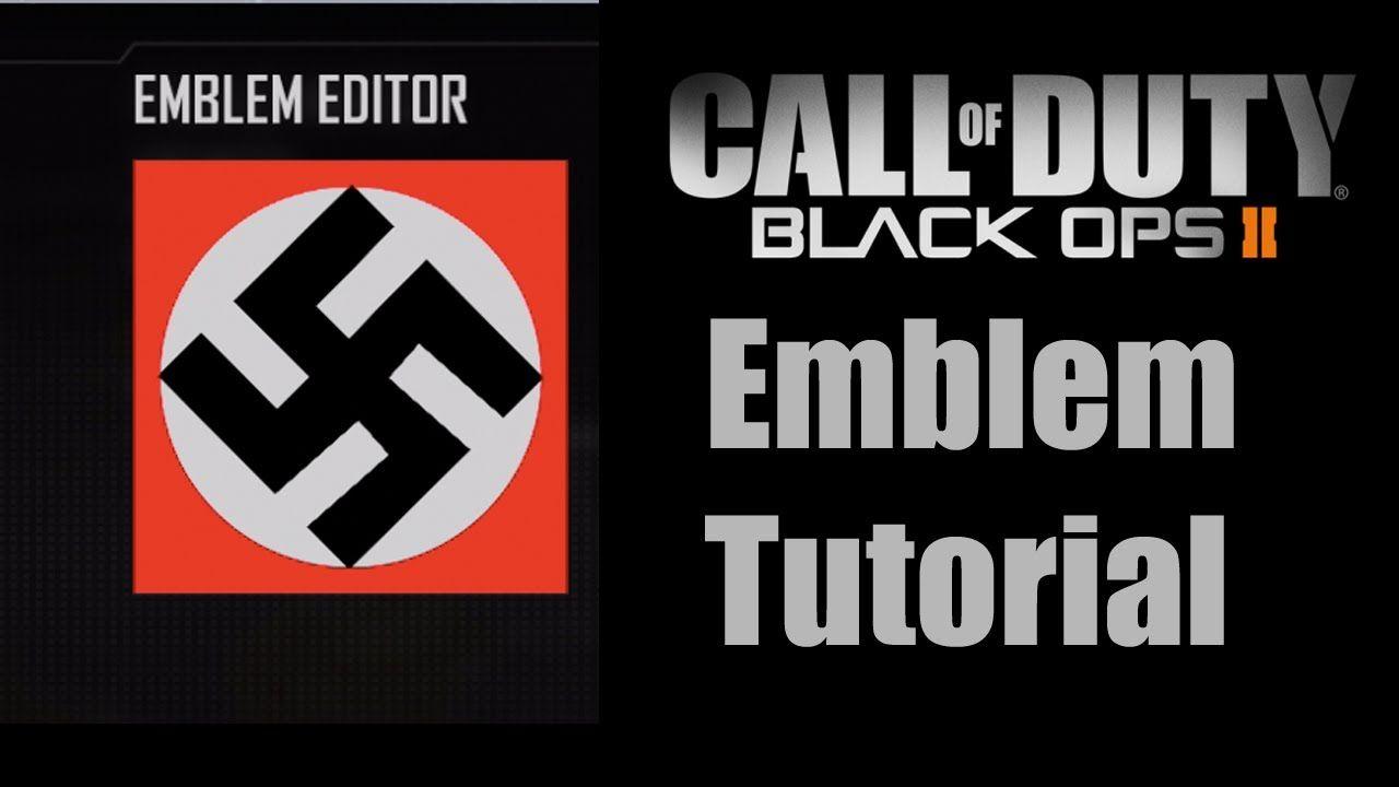 Natsi Logo - Black Ops 2 Emblem Tutorial: How To Make Swastika Nazi Symbol