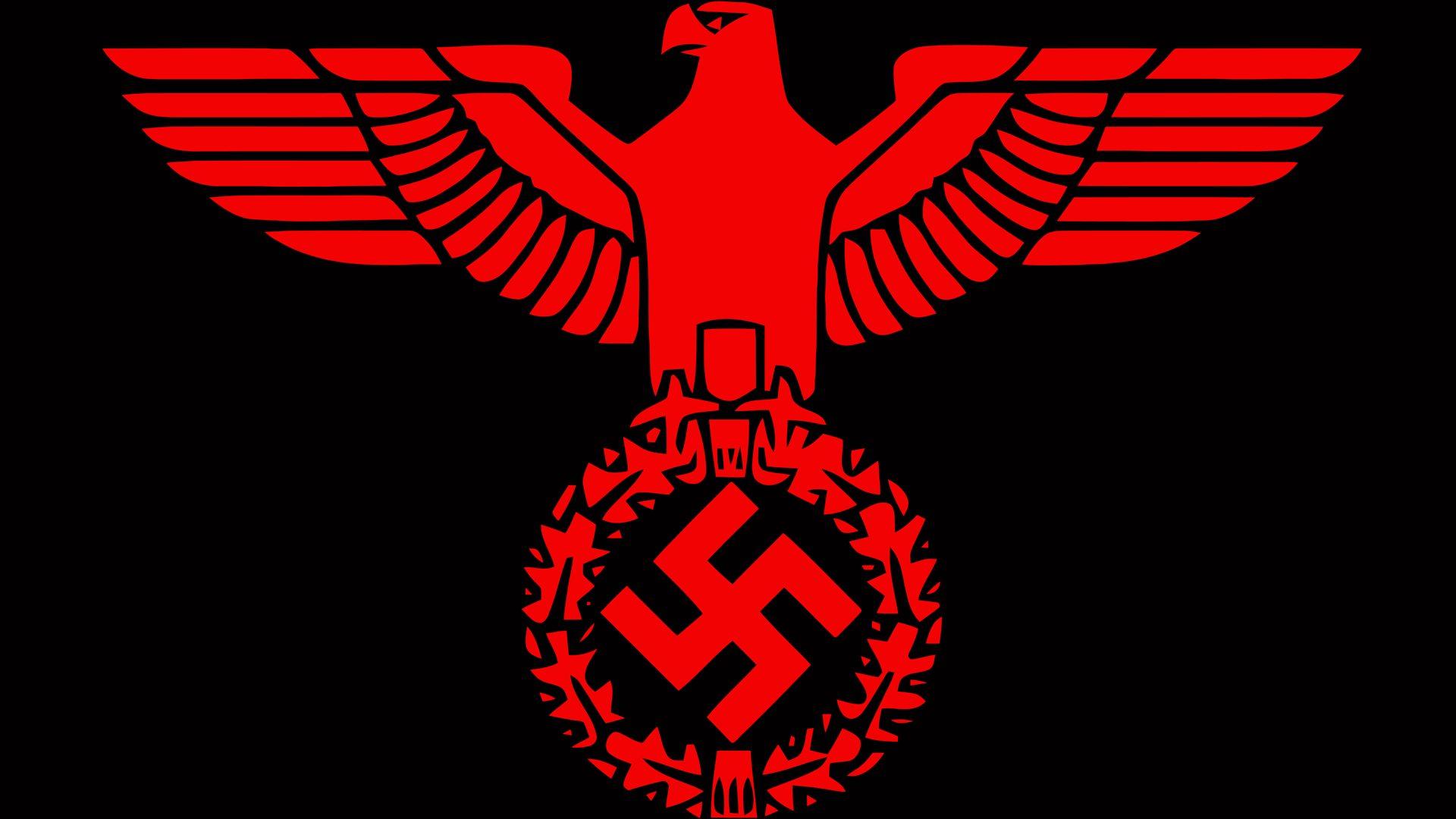 Natsi Logo - Black And Red Wallpaper Of The Nazi Party Emblem / Logo / Symbol ...