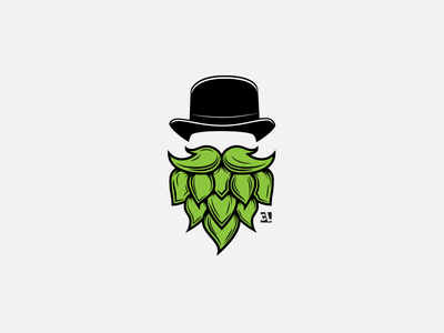 Hops Logo - Hop Head | Logobox | Beer, Beer hops, Brewery logos