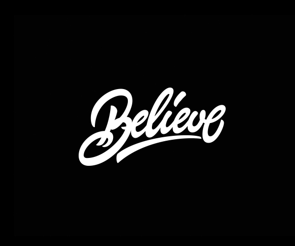Belive Logo - Smart Typographic Logo Design Examples & Inspirations 2018