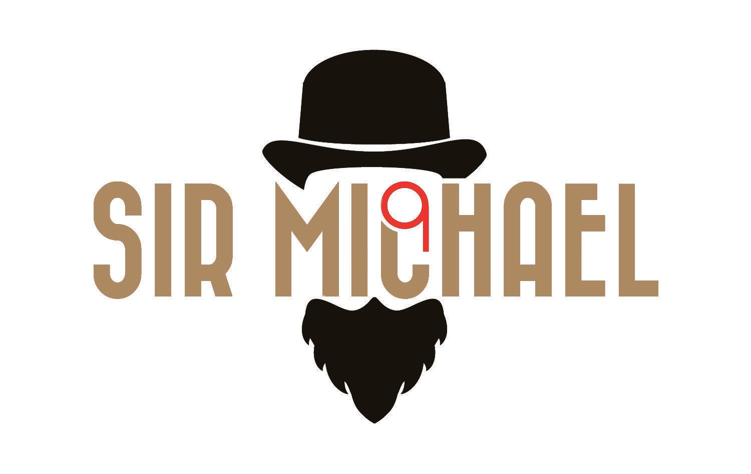 Michael Logo - Masculine, Conservative, Hair Care Product Logo Design for Sir