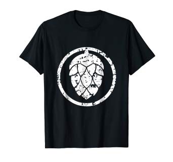 Hops Logo - IPA T Shirt. Craft Beer Hops Logo Shirt: Clothing