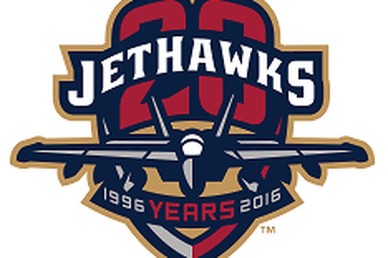 JetHawks Logo - Lancaster Jethawks Unveil Twentieth-Anniversay Logo - The Crawfish Boxes