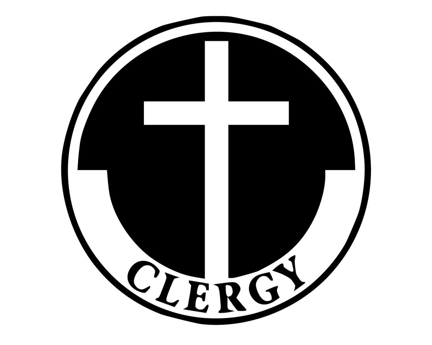 Clergy Logo - Clergy Decal Clergy Pastor Sticker Religious Clergy Cross | Etsy