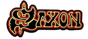 Saxon Logo - SAXON Logo Embroidered Heavy Metal Sew On Iron On Jacket Patch 4.8 ...