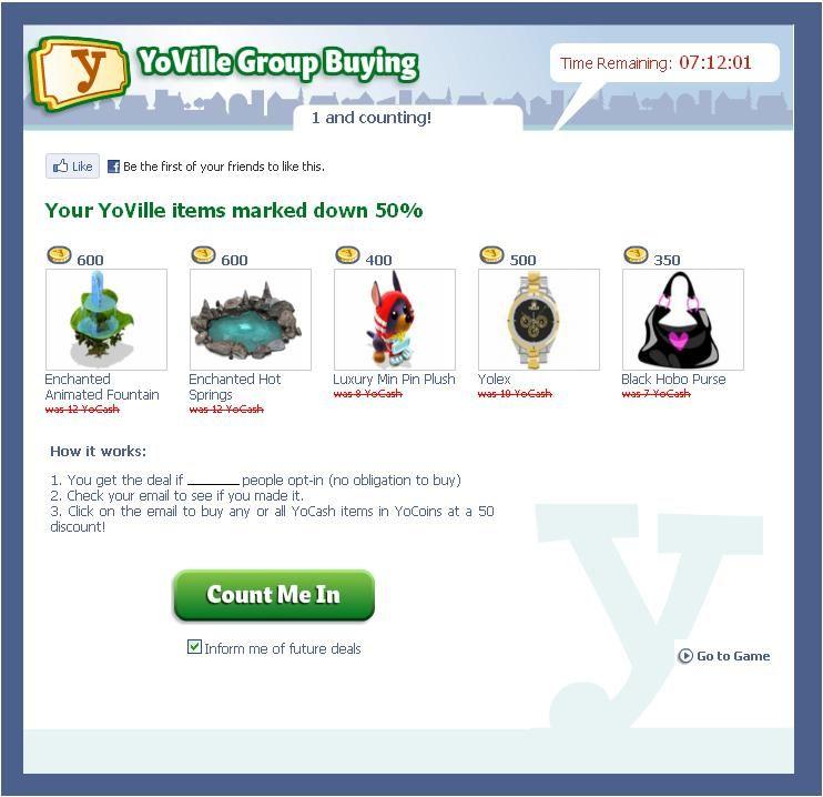 YoVille Logo - Group Buying