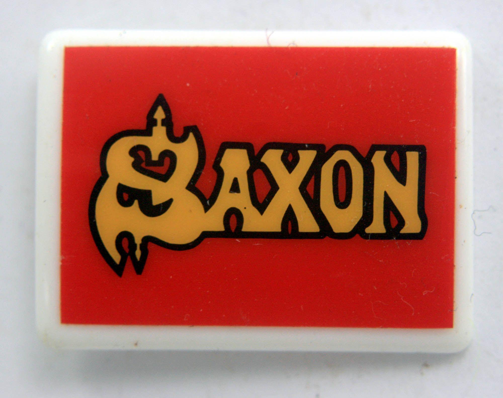 Saxon Logo - Saxon Plastic Badge