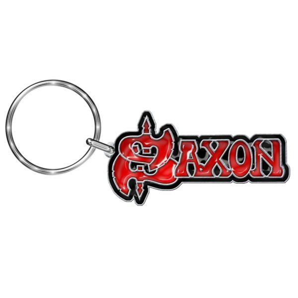 Saxon Logo - Saxon Logo Metal Keychain