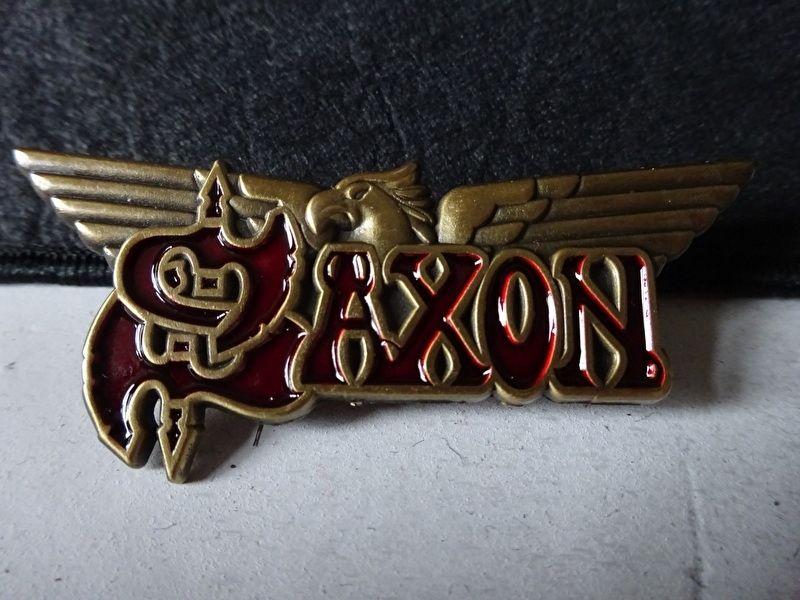 Saxon Logo - SAXON - LOGO + WINGS | Metal Pins | Riffs Merchandise
