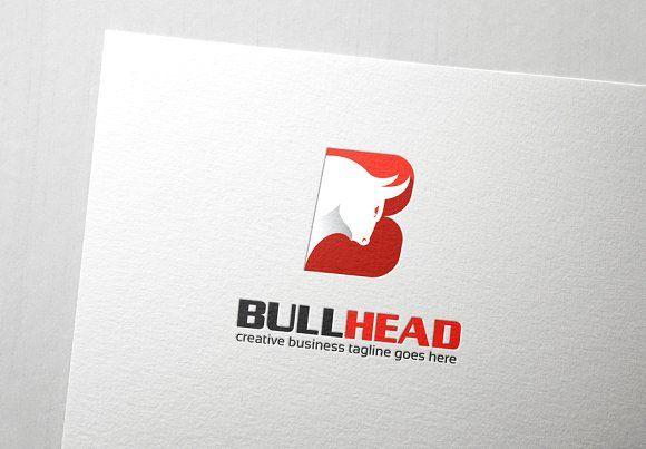 Bullhead Logo - Bull Head Letter B Logo Logo Templates Creative Market