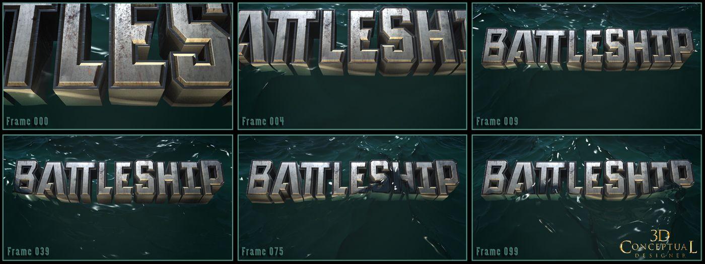 Battleship Logo - 3DconceptualdesignerBlog: Project Review BATTLESHIP 3D animated Logo