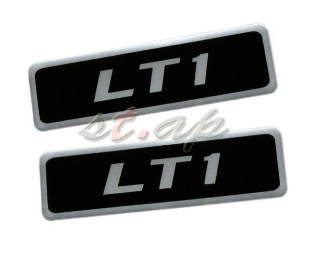 Lt1 Logo - 2x Lt1 Camaro C4 Impala Bumper Hood Fender Emblem Decal Sticker ...