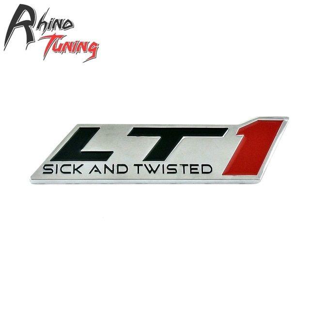 Lt1 Logo - Rhino Tuning LT1 Sick And Twisted Car Badge Metal Emblem Sticker ...