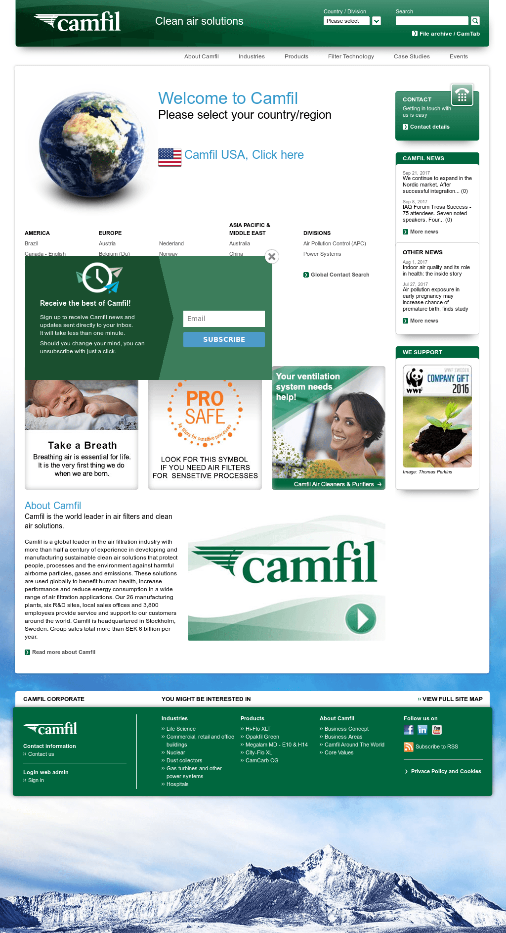 Camfil Logo - Camfil Competitors, Revenue and Employees - Owler Company Profile