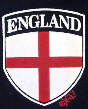 England Logo - England Sleeve Breast Pocket Logo Heat Transfer