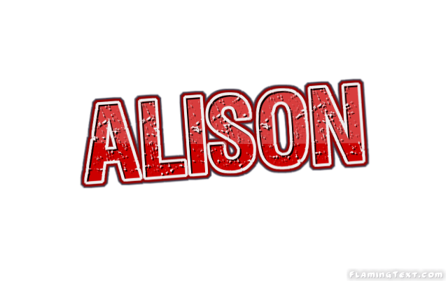 Alison Logo - Alison Logo | Free Name Design Tool from Flaming Text