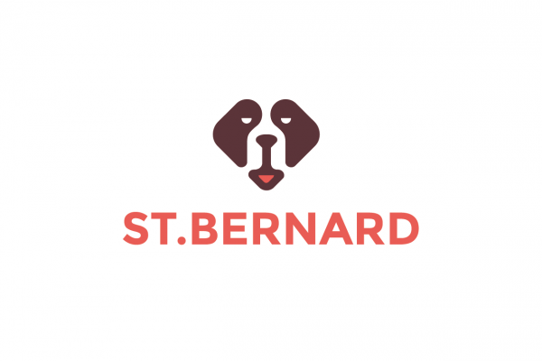 Bernard Logo - St. Bernard Dog Logo Design | Logo Cowboy