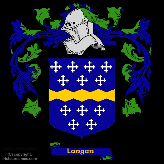 Langan Logo - Langan Coat of Arms, Family Crest Image to View Name