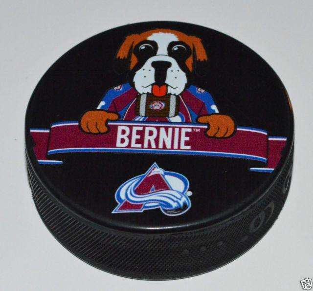 Bernard Logo - Colorado Avalanche Mascot Bernie The St.bernard Logo Souvenir NHL Hockey  Puck