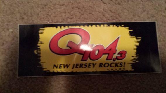 Q104.3 Logo - Free: Q104.3 FM Collectible Sticker!.com