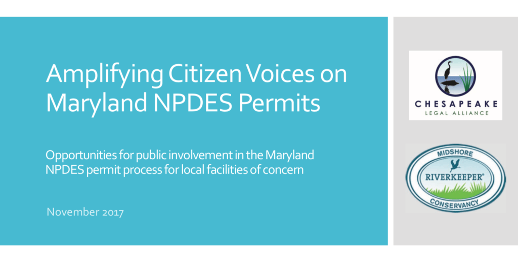 NPDES Logo - Amplifying Citizen Voices on Maryland NPDES Permits - Chesapeake ...
