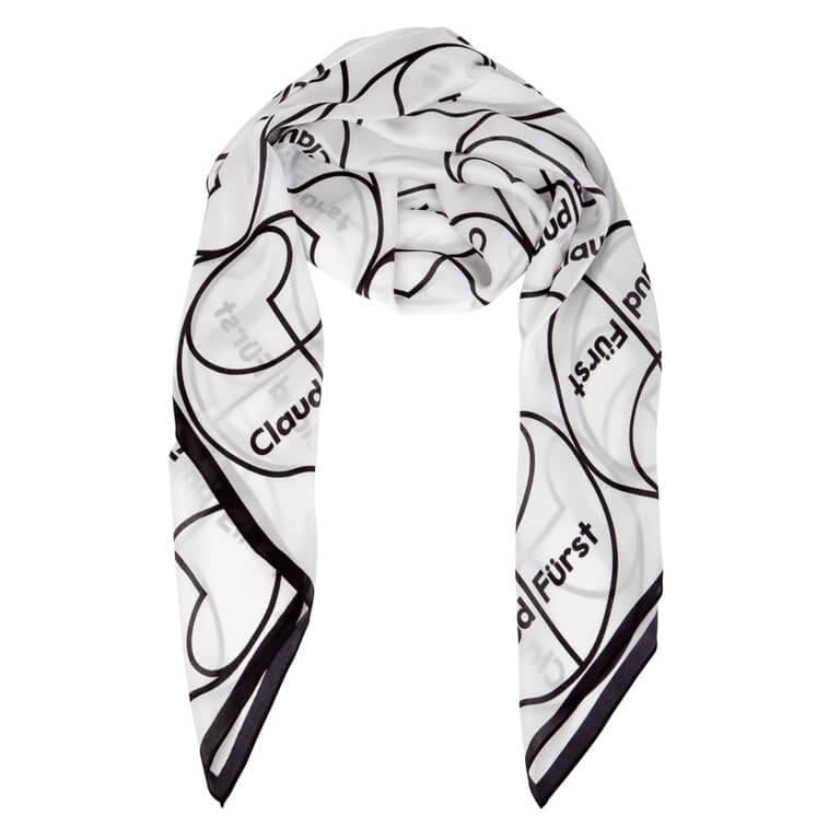 Scarf Logo - Black & White Logo Scarf - Modafirma