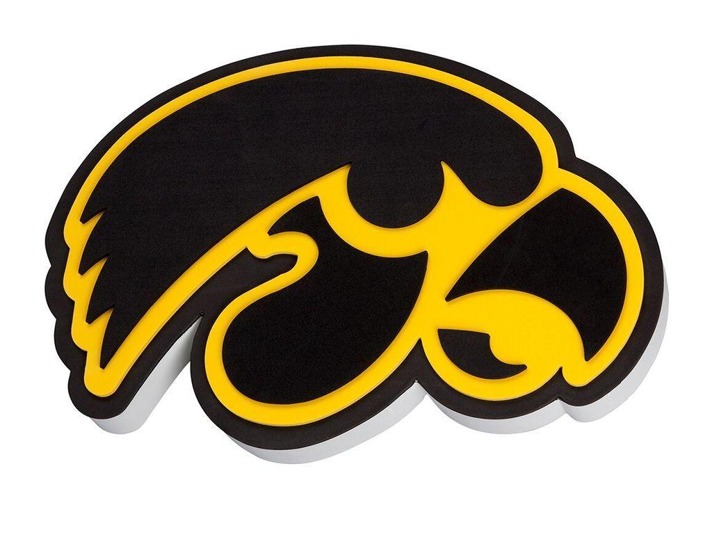 Iwoa Logo - Iowa Hawkeyes 3D Fan Foam Logo Sign