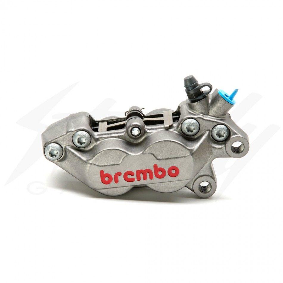 Brembo Logo - Brembo 4 Piston Brake 4P Caliper Right Side with Red