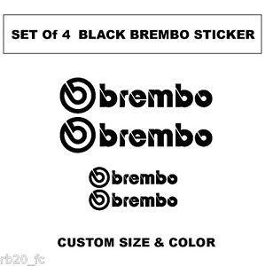 Brembo Logo - Brembo Logo Decal sticker vinyl caliper brake custom size - BLACK ...