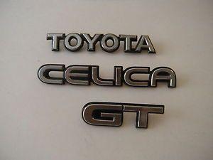 Celica Logo - Toyota Celica GT Emblem Set With Mounting Pins | eBay