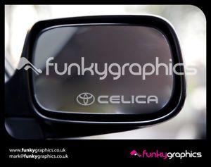 Celica Logo - TOYOTA CELICA LOGO MIRROR DECALS STICKERS GRAPHICS ...