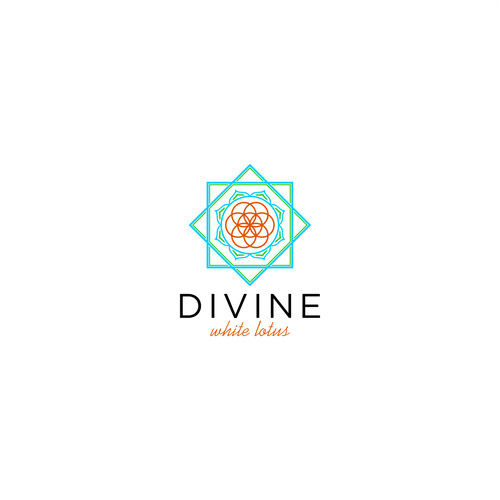 Chakra Logo - Divine white lotus a logo that represents the soul star