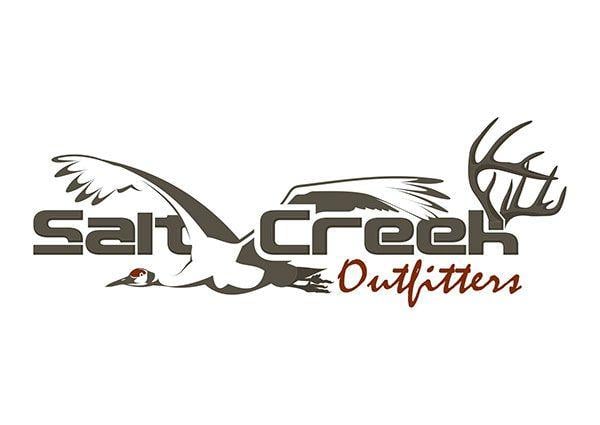 Outfitter Logo - Sandhill Crane & Whitetail Deer Logo Design