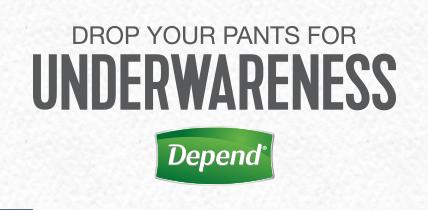 Depends Logo - Join Me and Drop Your Pants for #Underwareness with Depend