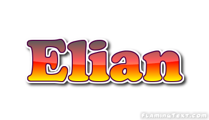 Elian Logo - Elian Logo | Free Name Design Tool from Flaming Text