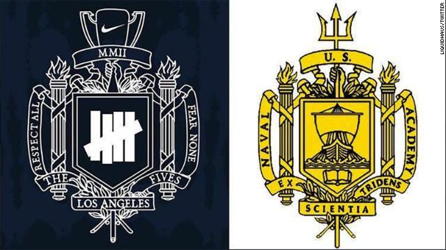USNA Logo - Nike drops clothing line after US Naval Academy claims trademark ...